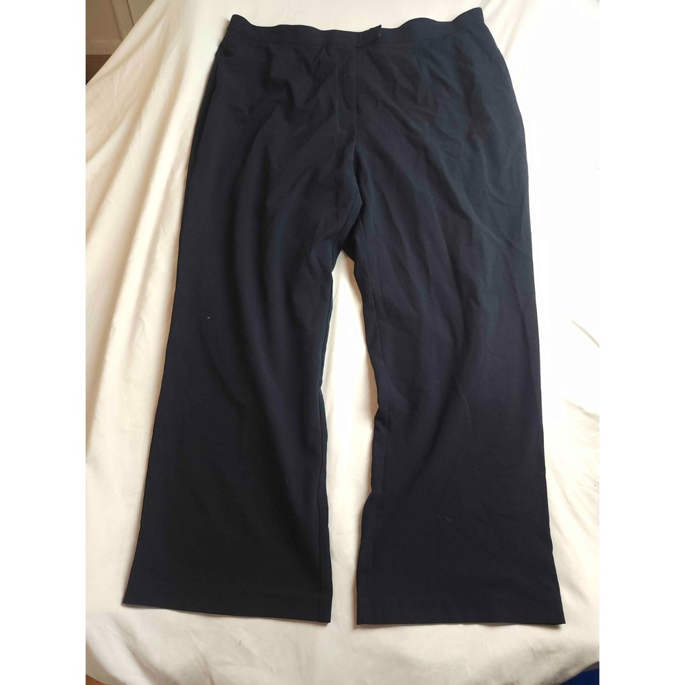 Sag Harbor Dress Pants‎ Womens 22W Navy Blue Trousers Stretch Business Career